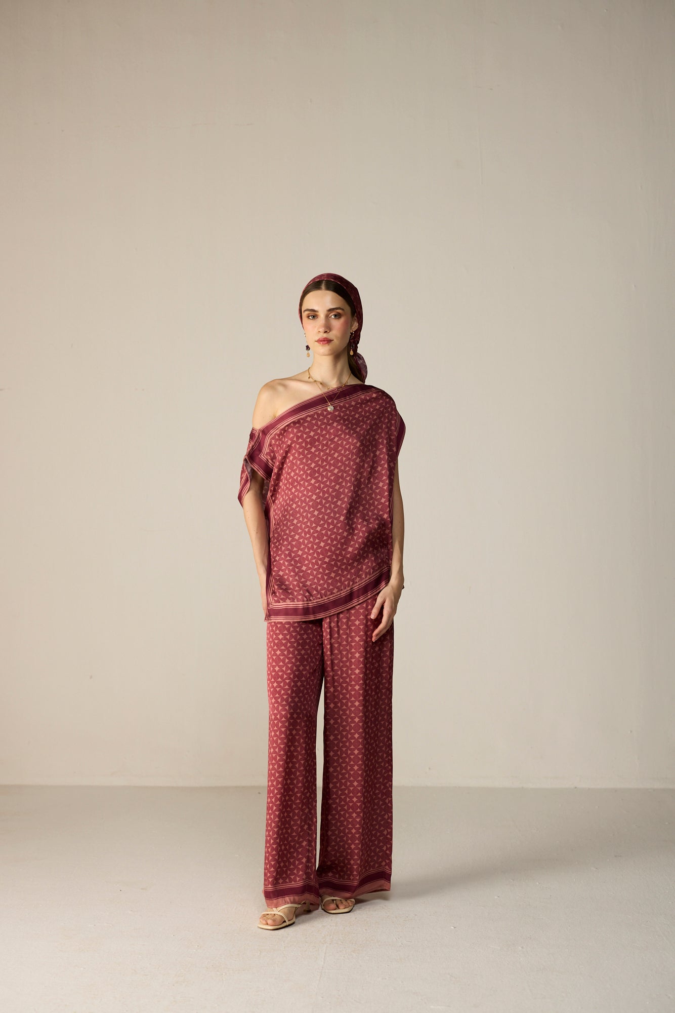 Freya Top Co-ord Set - Orbit Berry