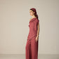 Freya Top Co-ord Set - Orbit Berry