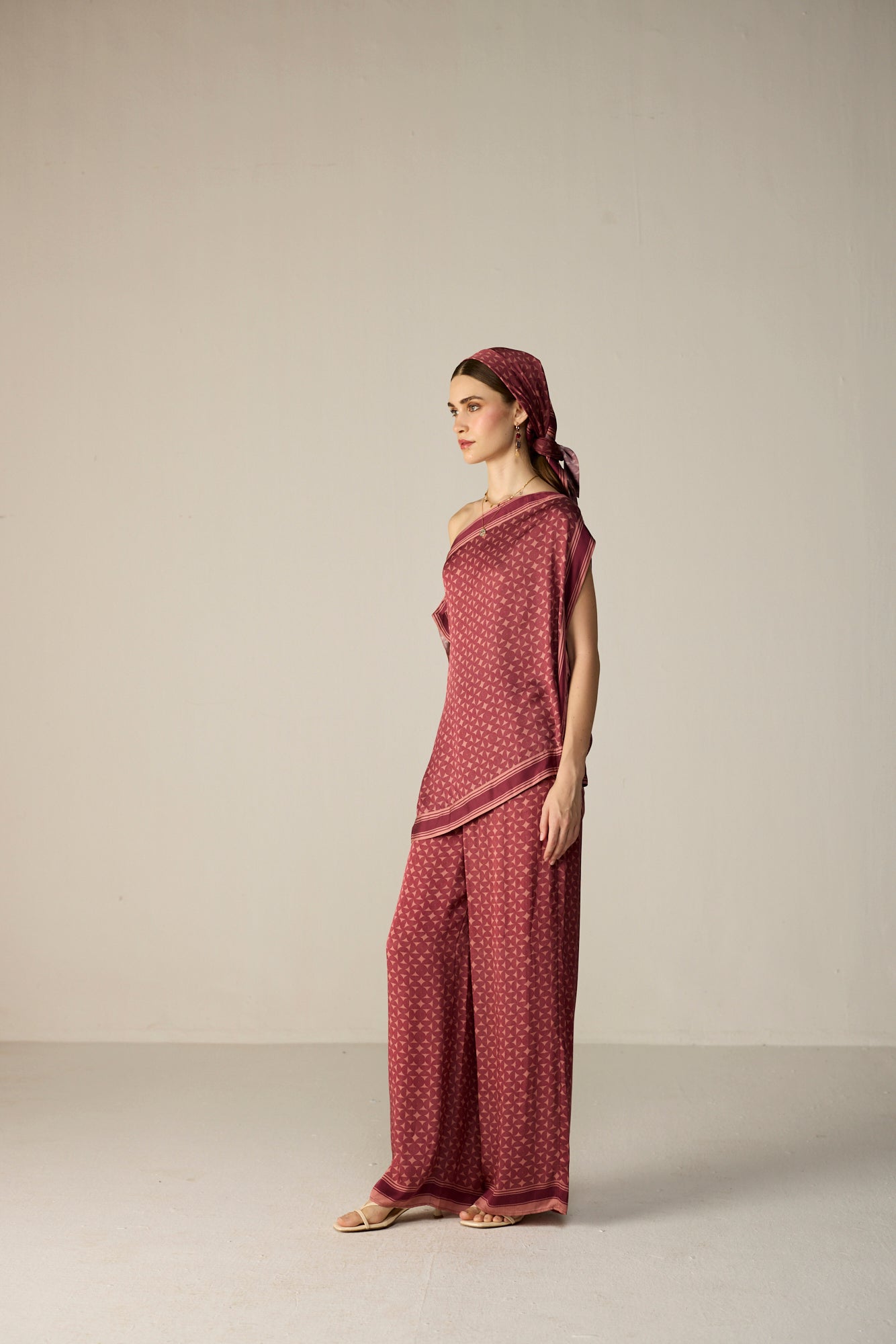 Freya Top Co-ord Set - Orbit Berry