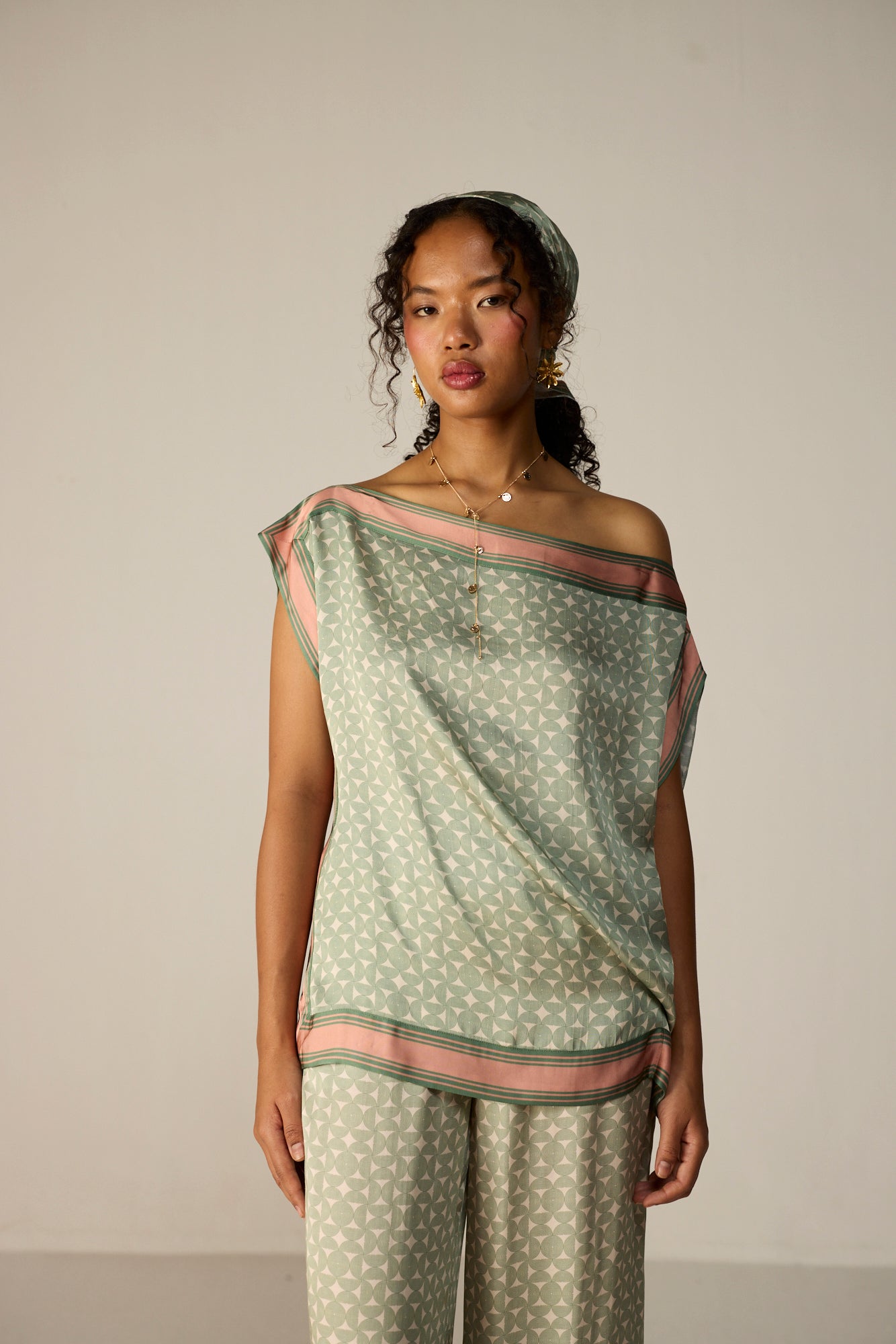 Freya Top - Orbit Sage