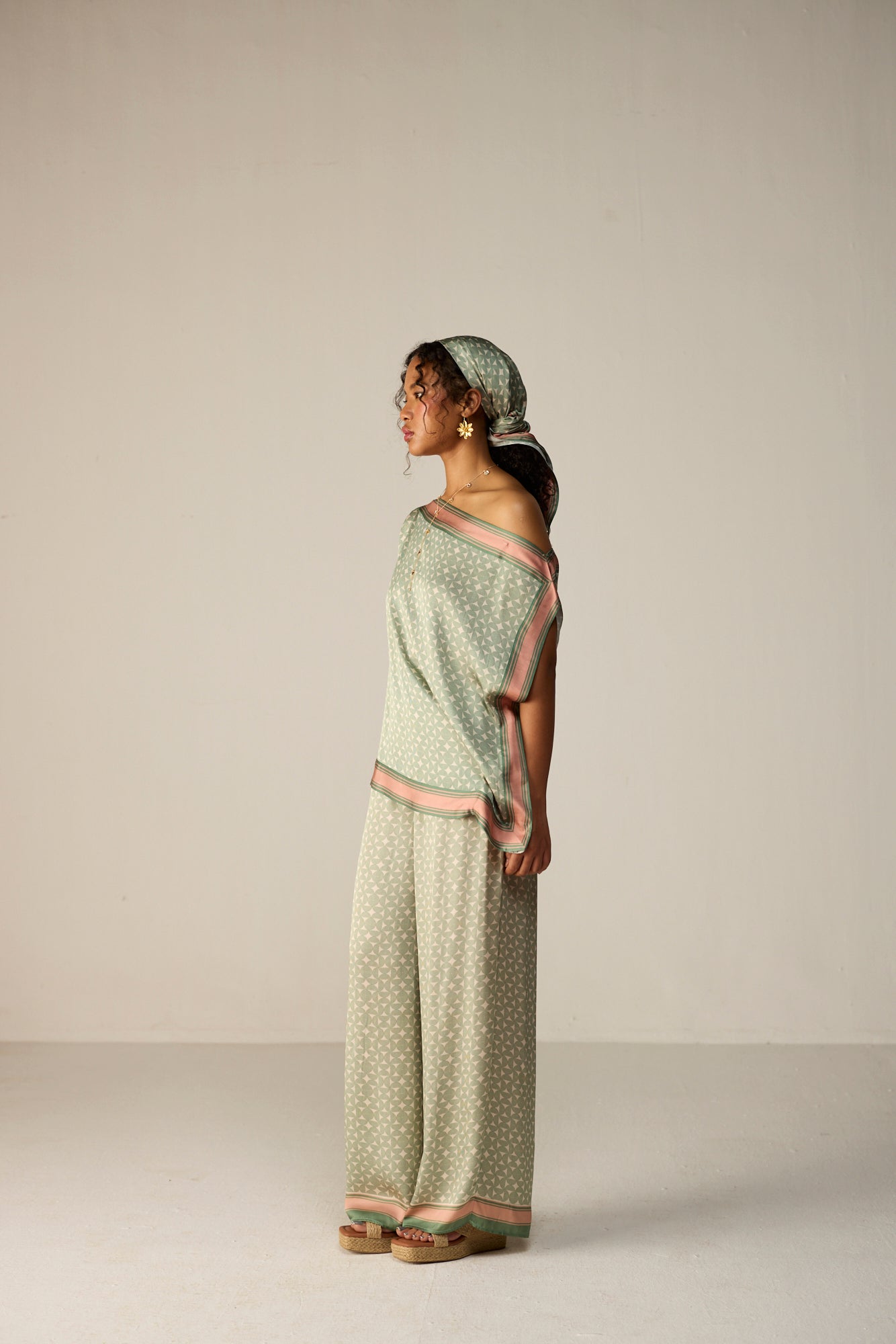 Freya Top Co-ord Set - Orbit Sage