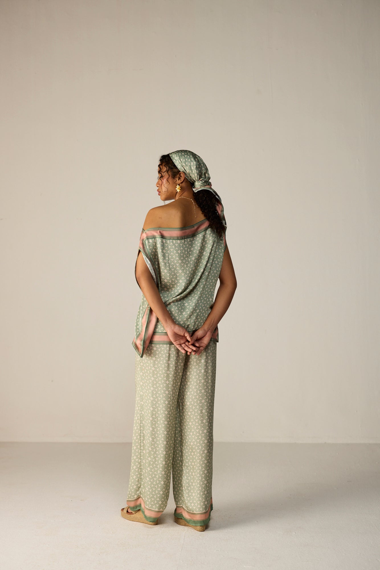 Freya Top Co-ord Set - Orbit Sage
