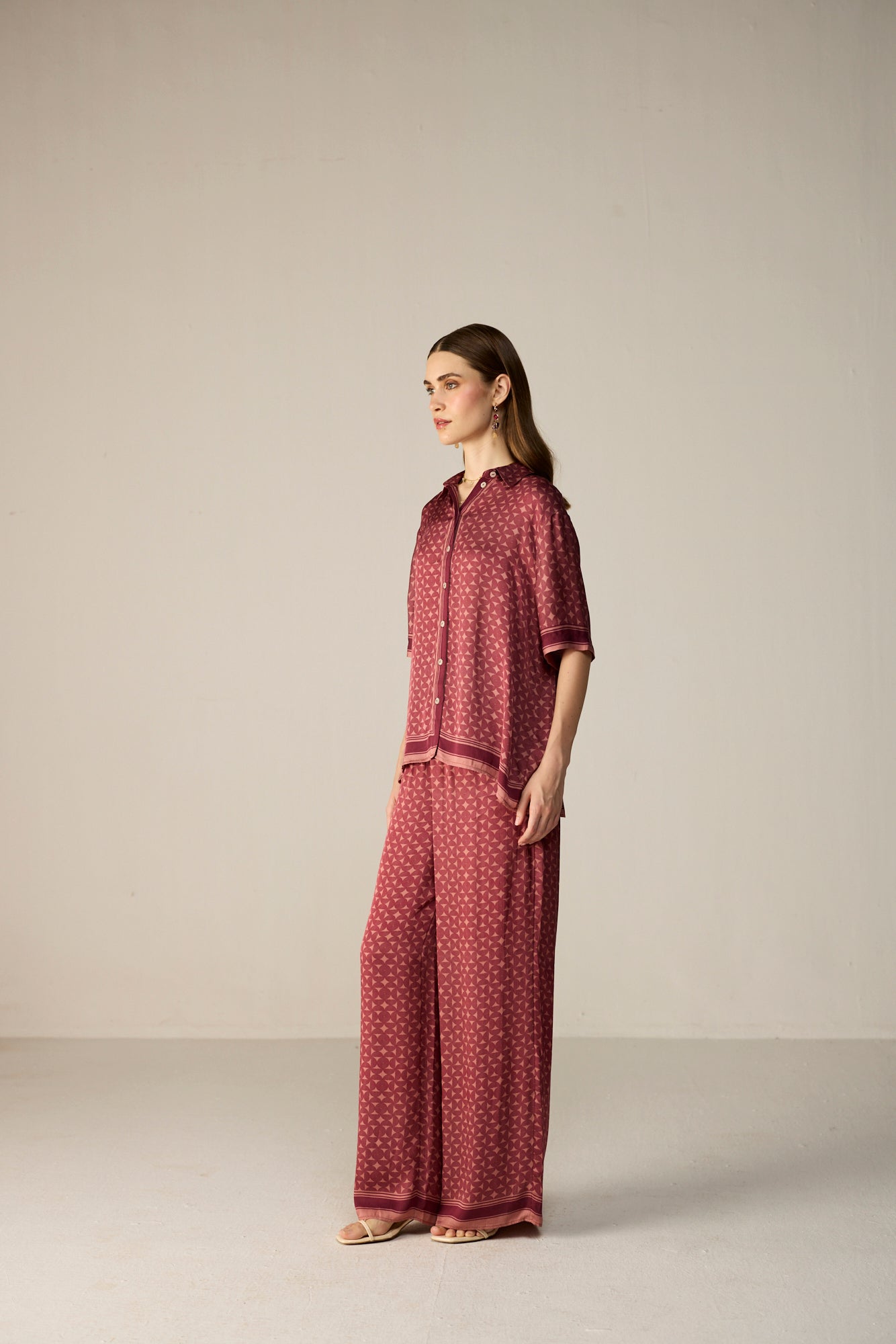 Noah Shirt Co-ord Set - Orbit Berry