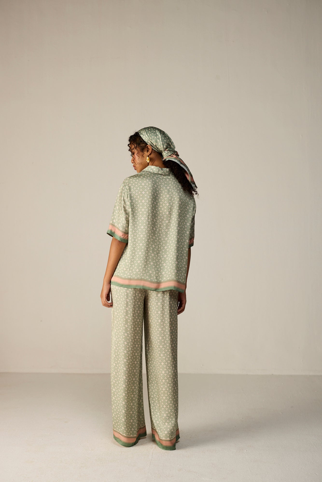 Noah Shirt Co-ord Set - Orbit Sage