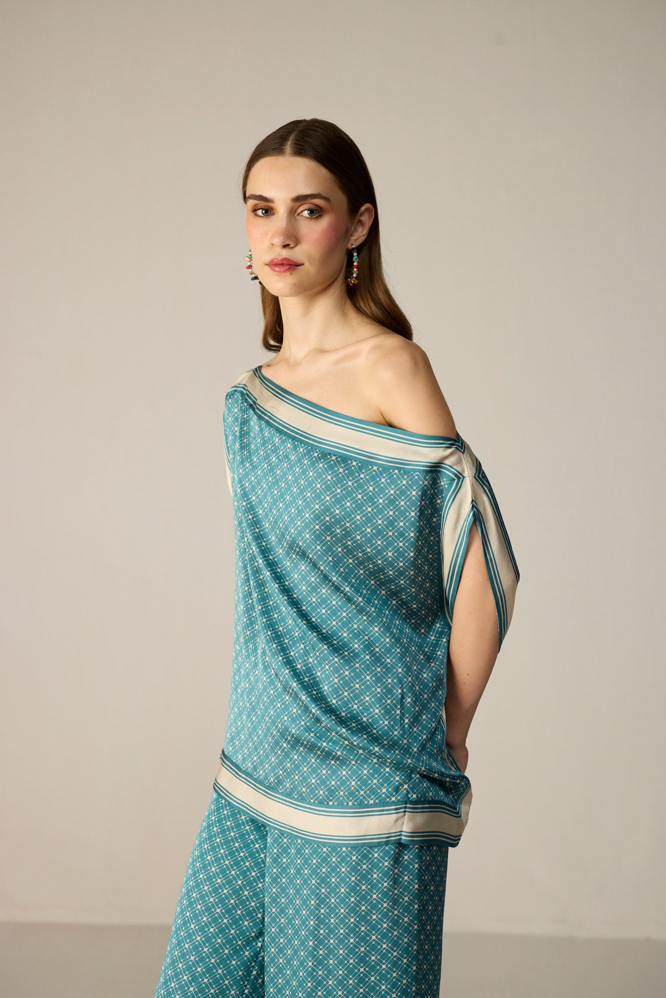 Freya Top - Arctic Lattice