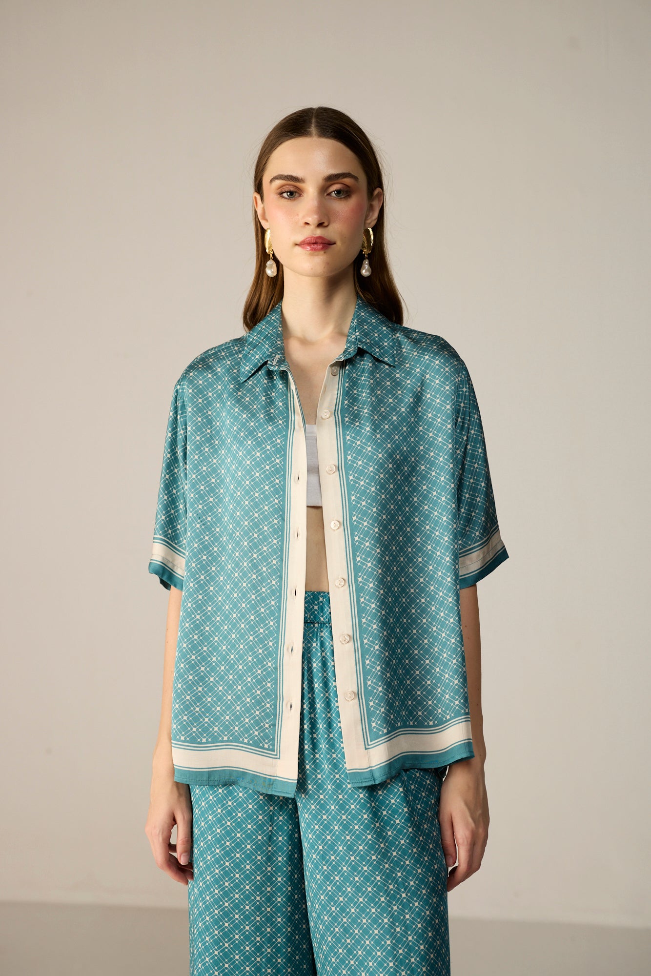 Noah Shirt - Arctic Lattice