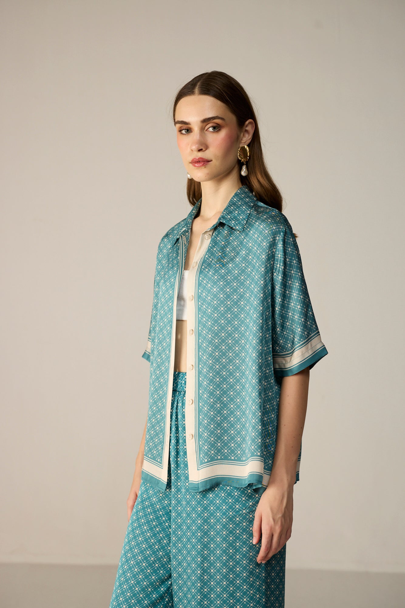 Noah Shirt - Arctic Lattice