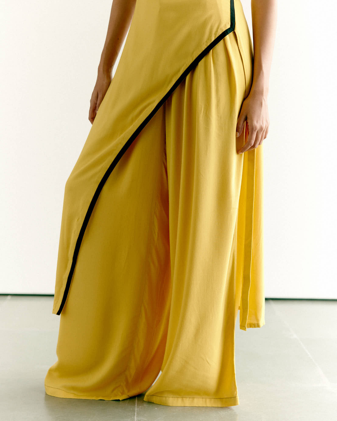 Yellow Asymmetric Tunic