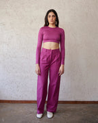 DOWNTOWN PANTS IN BERRY