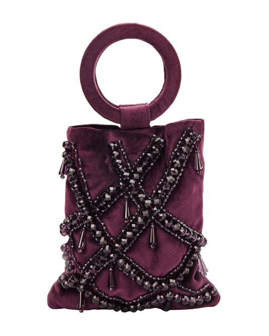 Elizabeth Aubergine Luminaire Bag