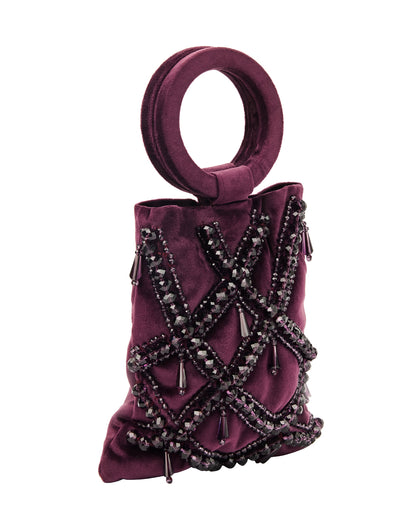 Elizabeth Aubergine Luminaire Bag