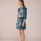 Camille Blouse Co-ord set - Midnight Coral