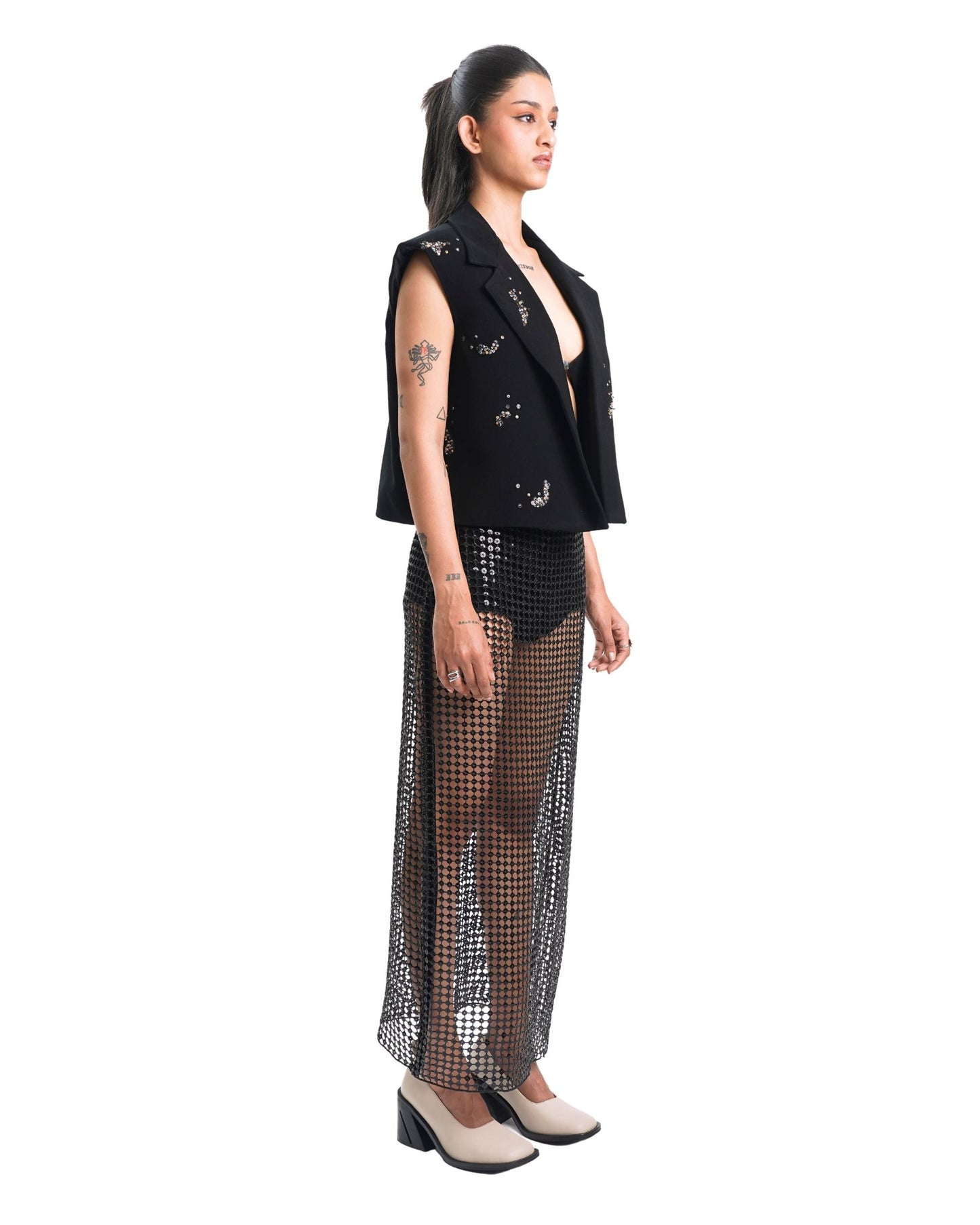 BARE INTENT SKIRT - BLACK