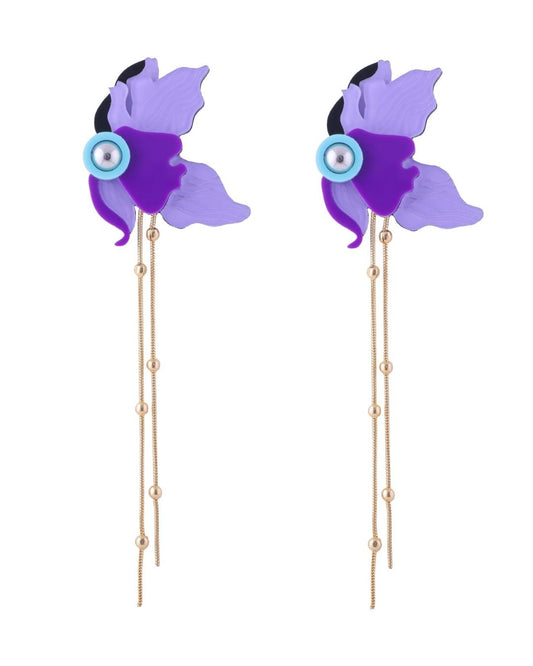 THE PURPLE ORCHID EARRINGS