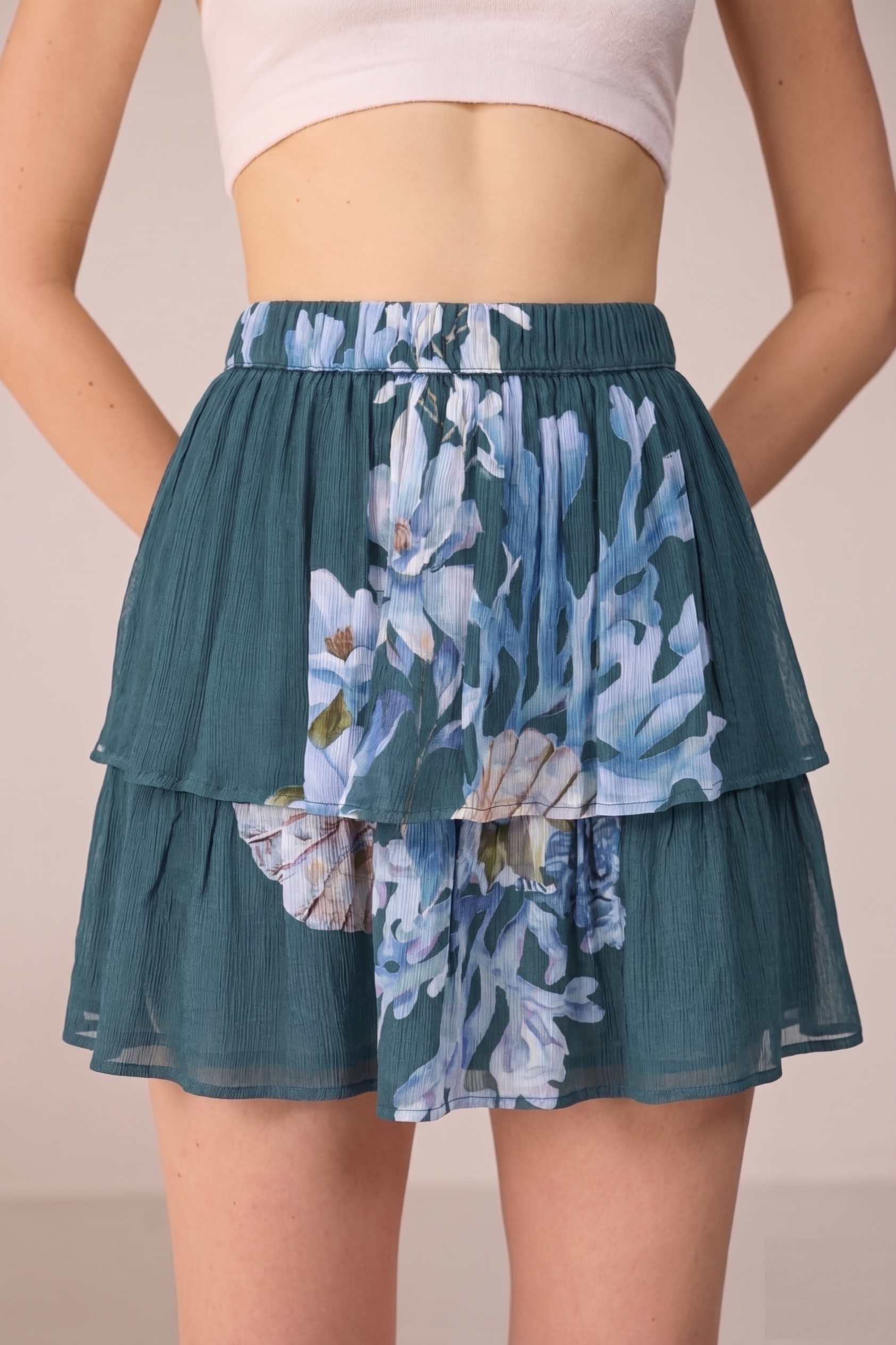 Camille Skirt - Midnight Coral