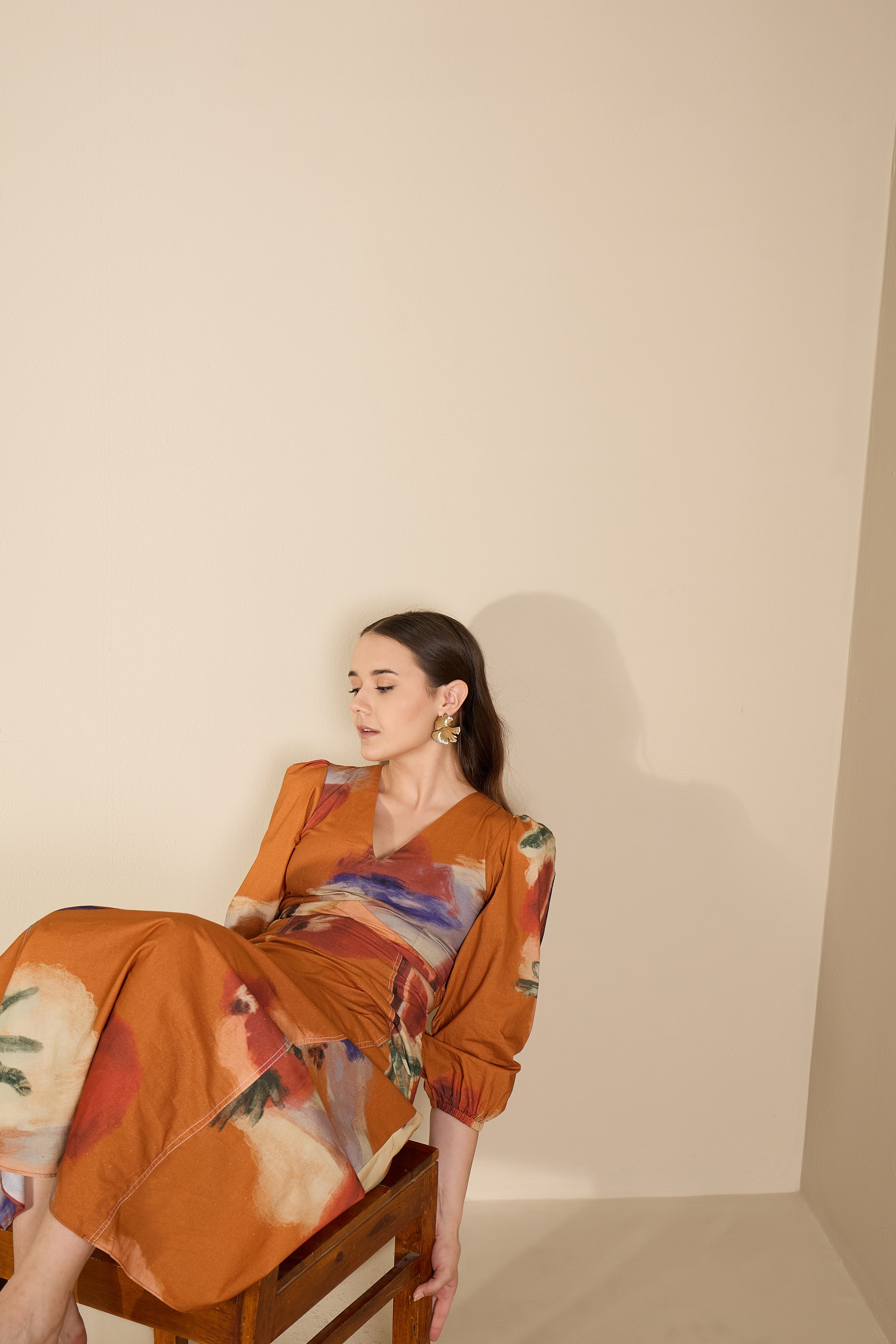 Meadow Dress in Mystic Lagoon Print