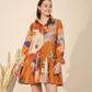 Autumn Dress in Mystic Lagoon Print