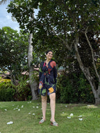 Mira Dress in Sorrento Bloom Print (Endless Blue)