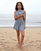 Odessa Elasticated Shorts - Blue