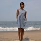 Zoe Tie-up Dress - Blue