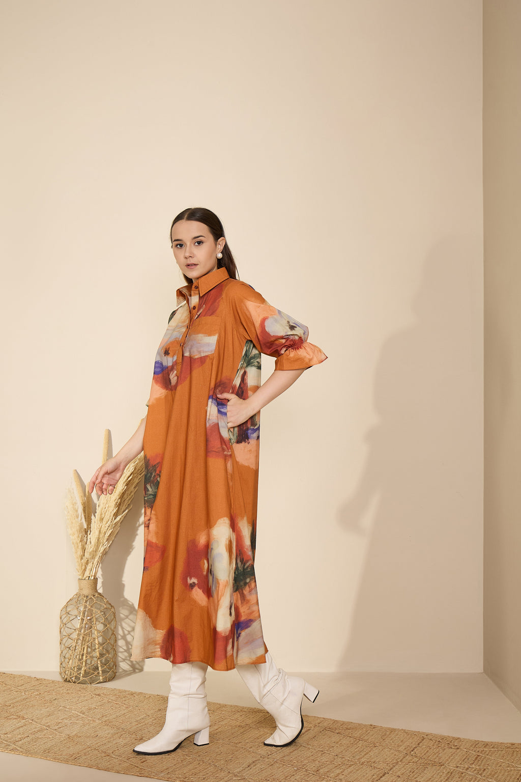 Cascade Dress in Mystic Lagoon Print