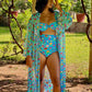Kaftaan with Drawstring Waist - Lotus Pond