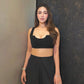 Sim Black Cotton Bralette