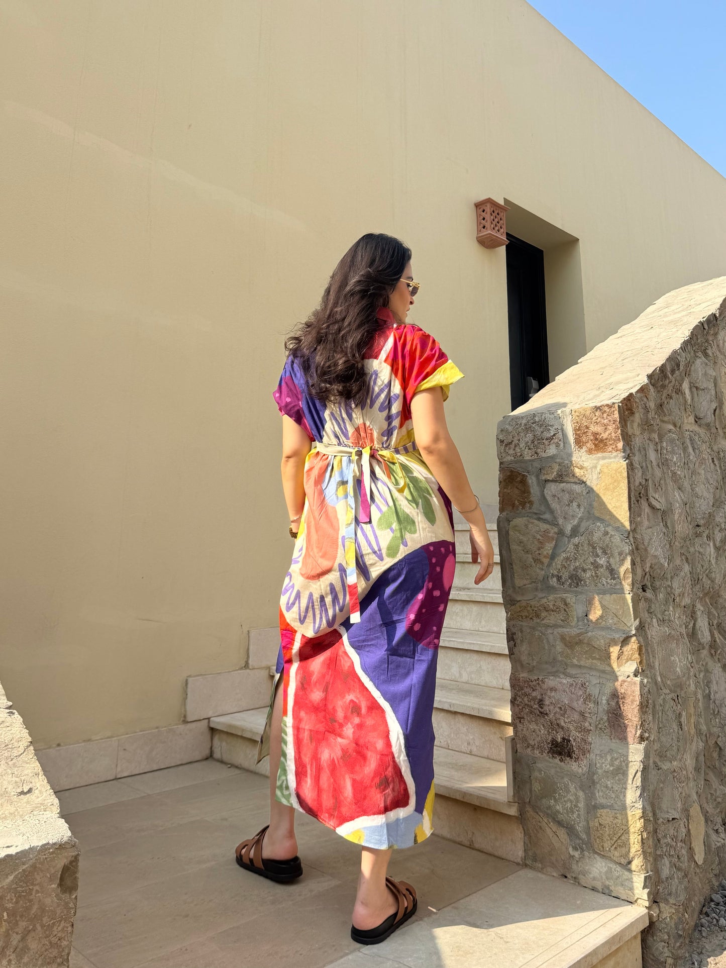 Alessia Dress in Florentine Mosaic Print