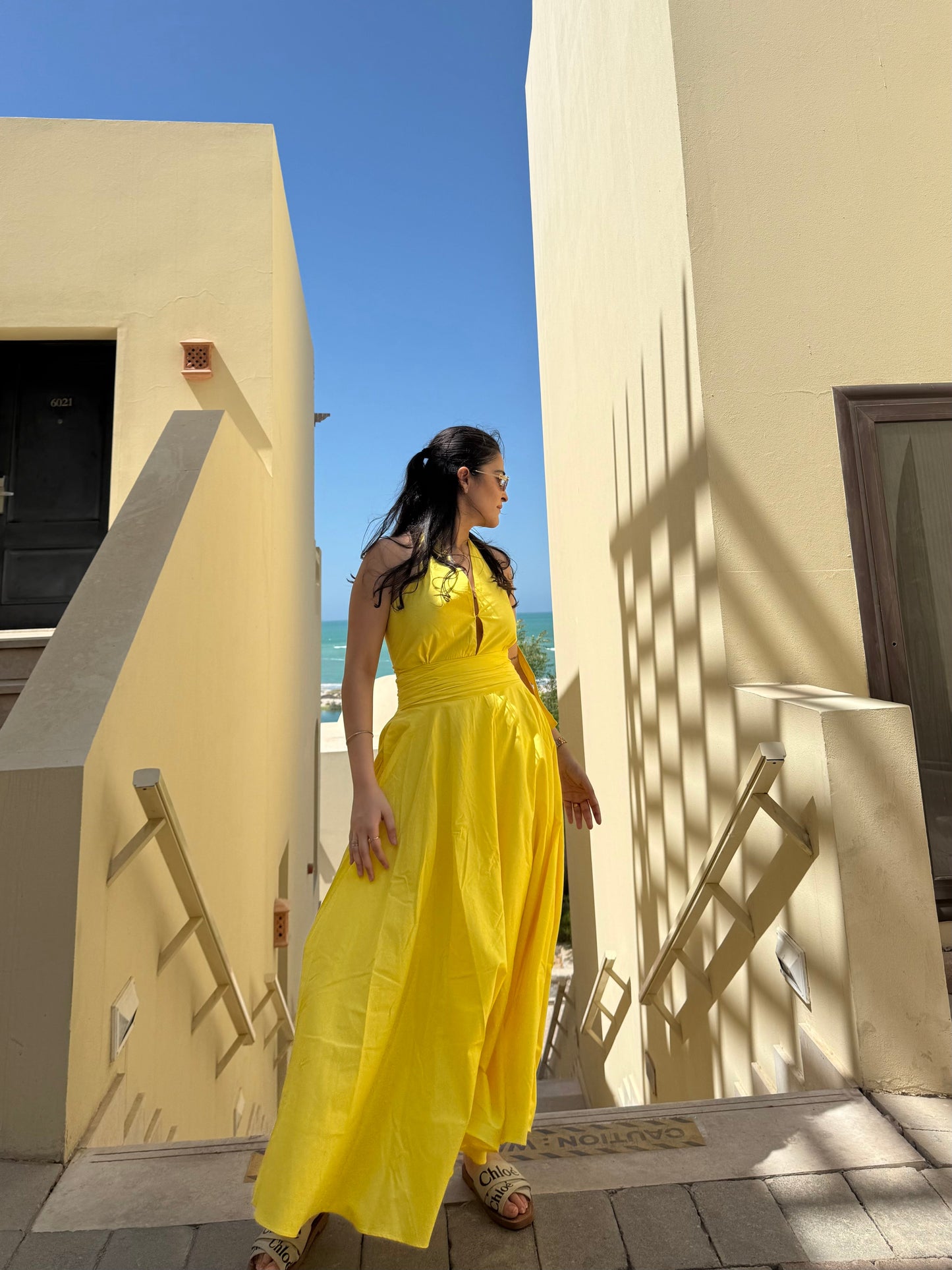 Selvara Dress in Sunshine Yellow