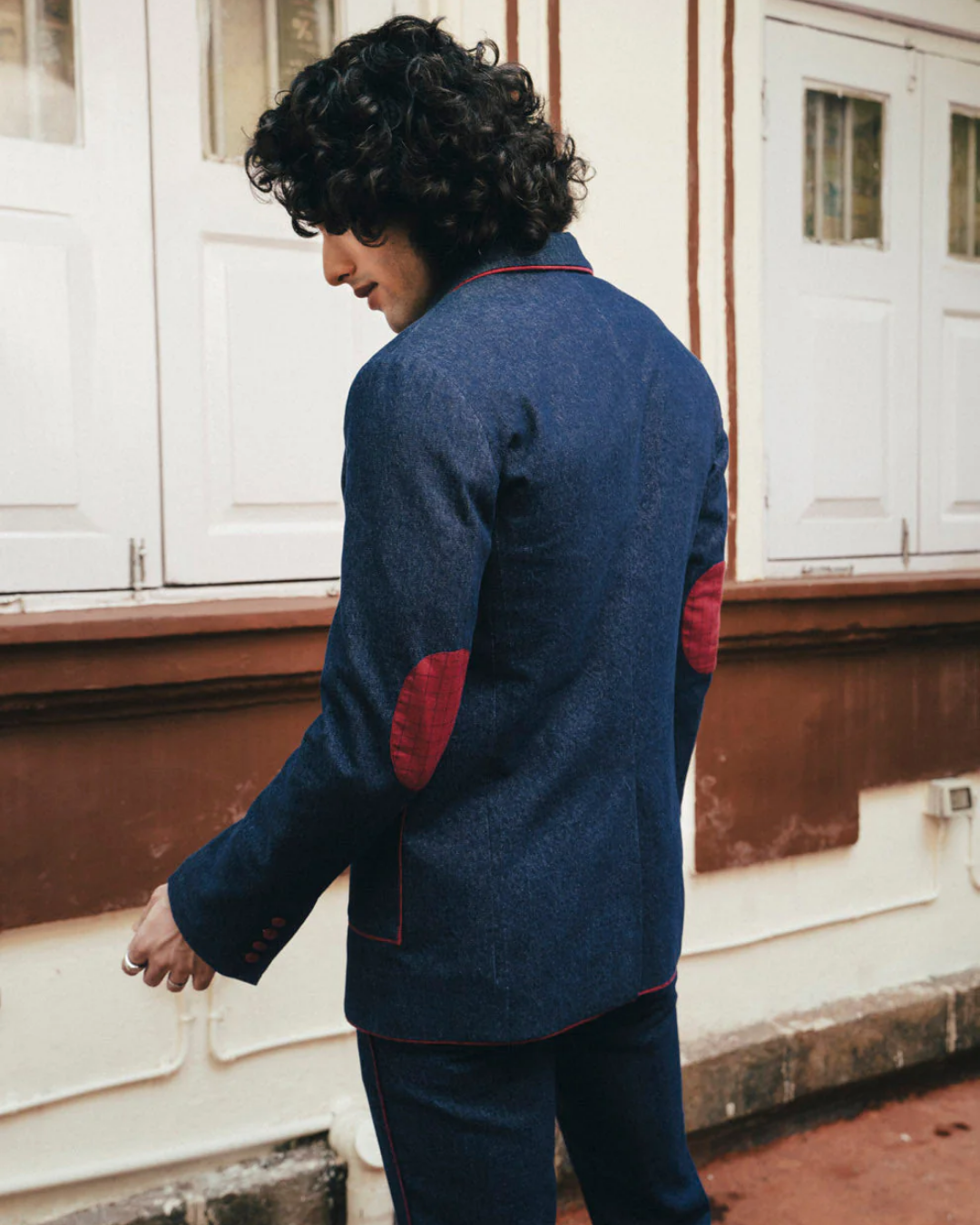 Contrast Piping Jacket