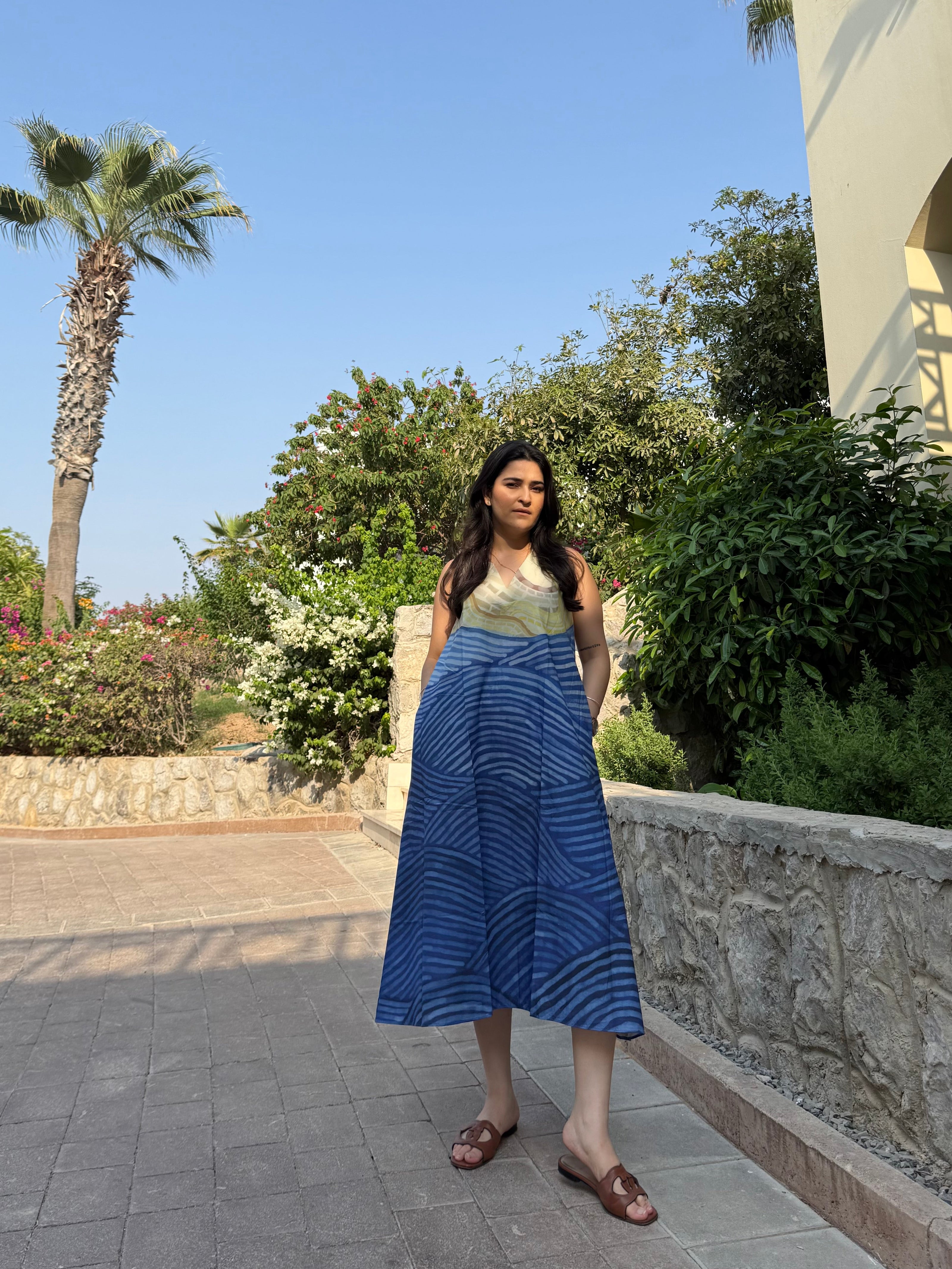 Hibiscus Dress in Gelato Dreams Print