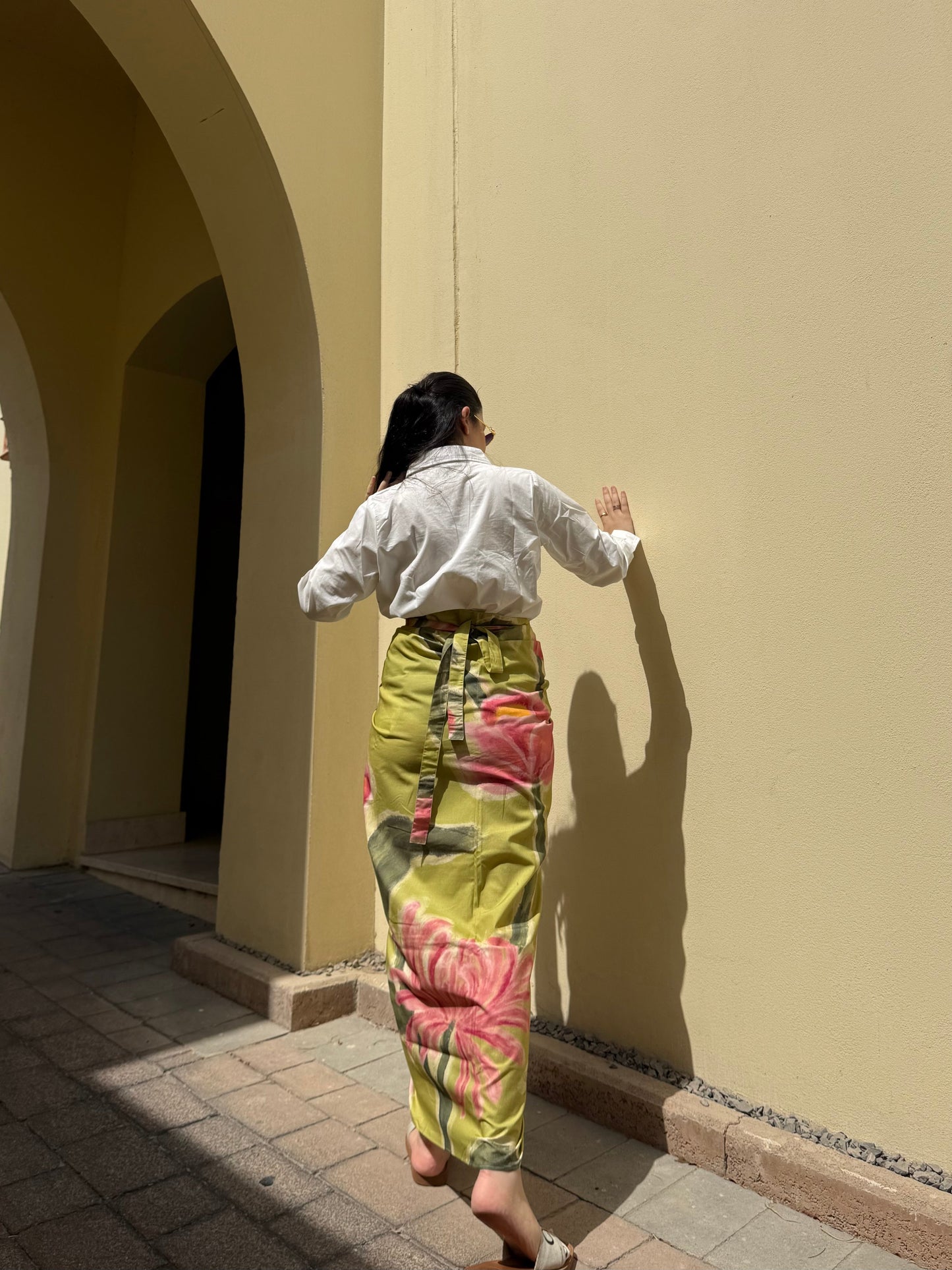 Nadia Set in Tuscan Olive Print