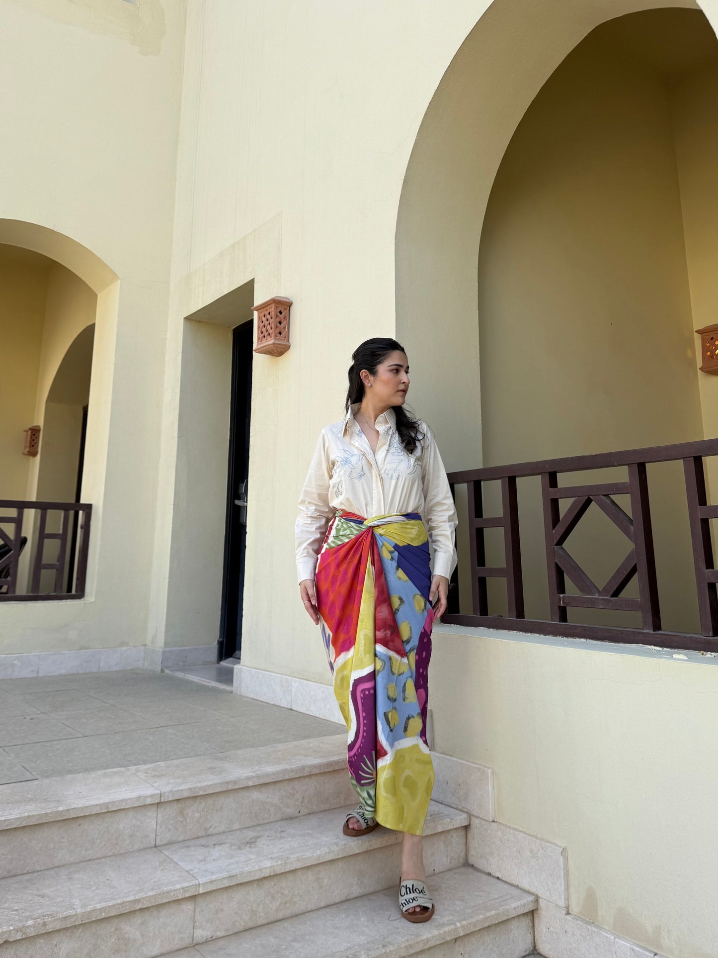 Nadia Set in Florentine Mosaic Print