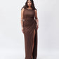 Brown Knot Dress