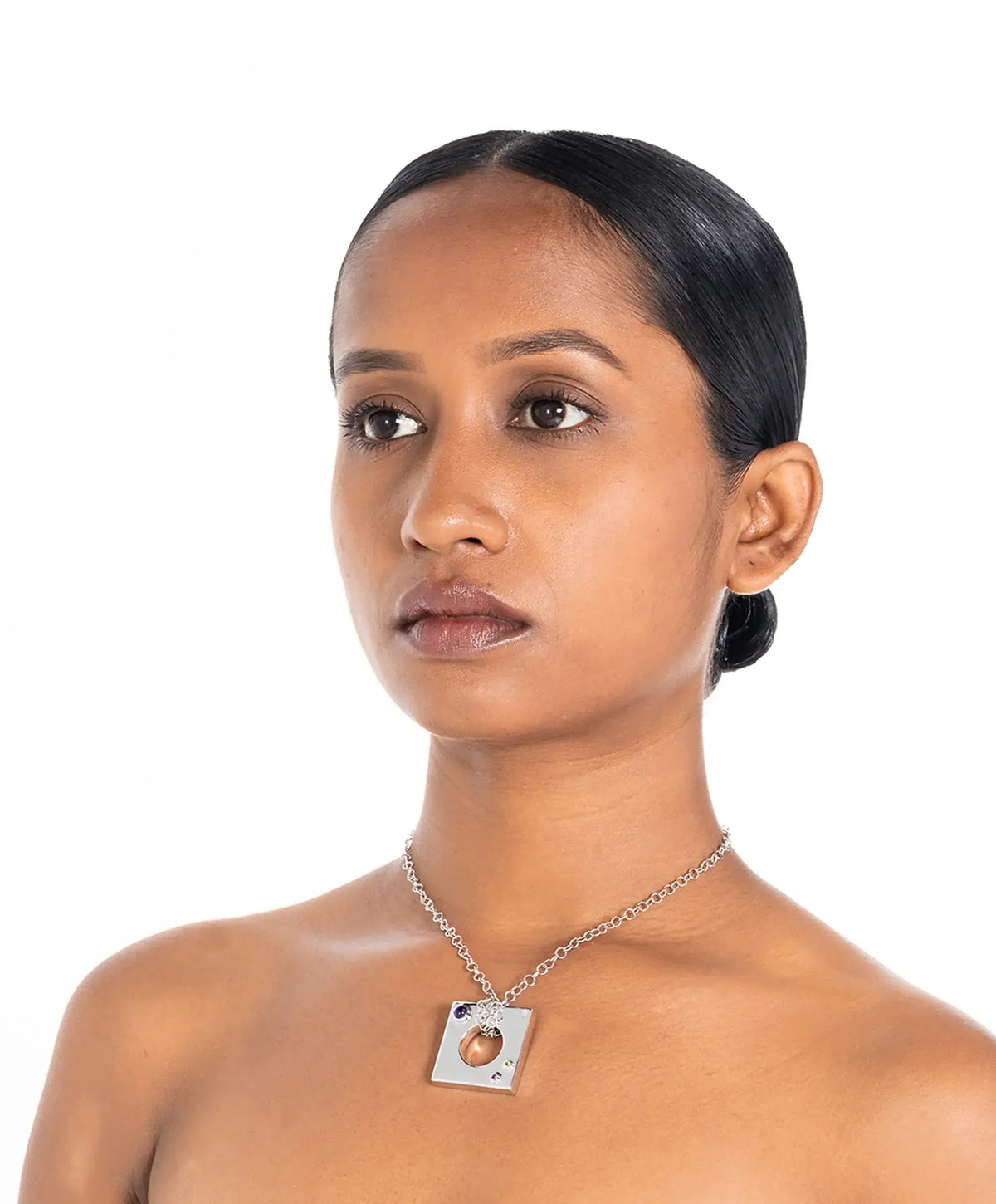 Edge Pendant Loopless with Gems