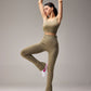 SEAMLESS FLARE PANTS - LALA GREEN