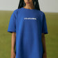 BLUE OVERSIZED T-SHIRT IN THE BUTTERFLY ANATOMY PRINT