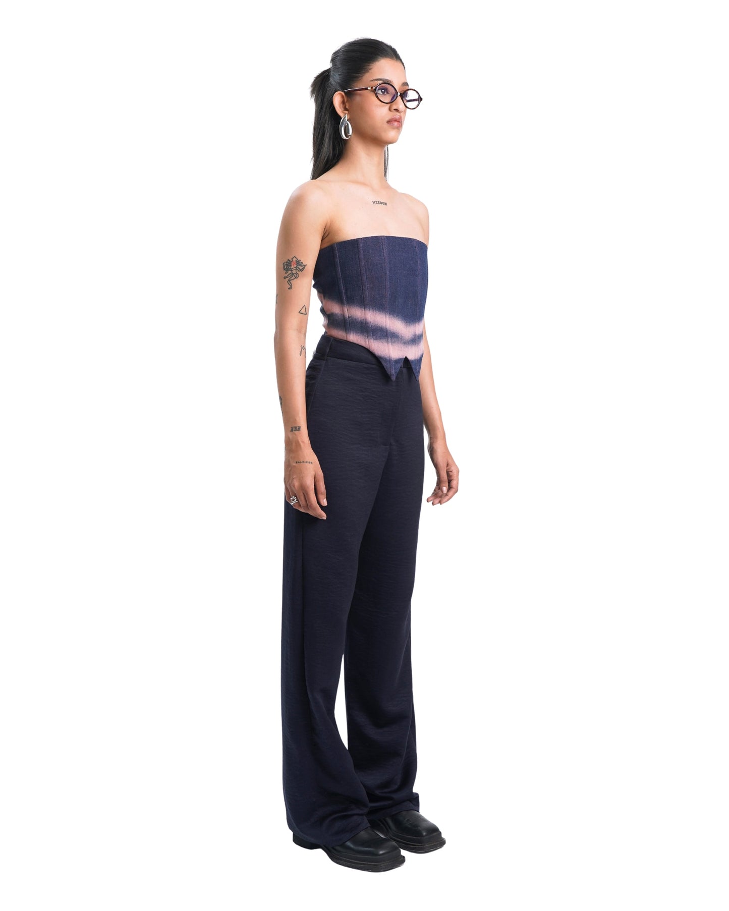 BLEACHED CORSET- PINK