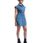 CREASED DRESS- BLUE