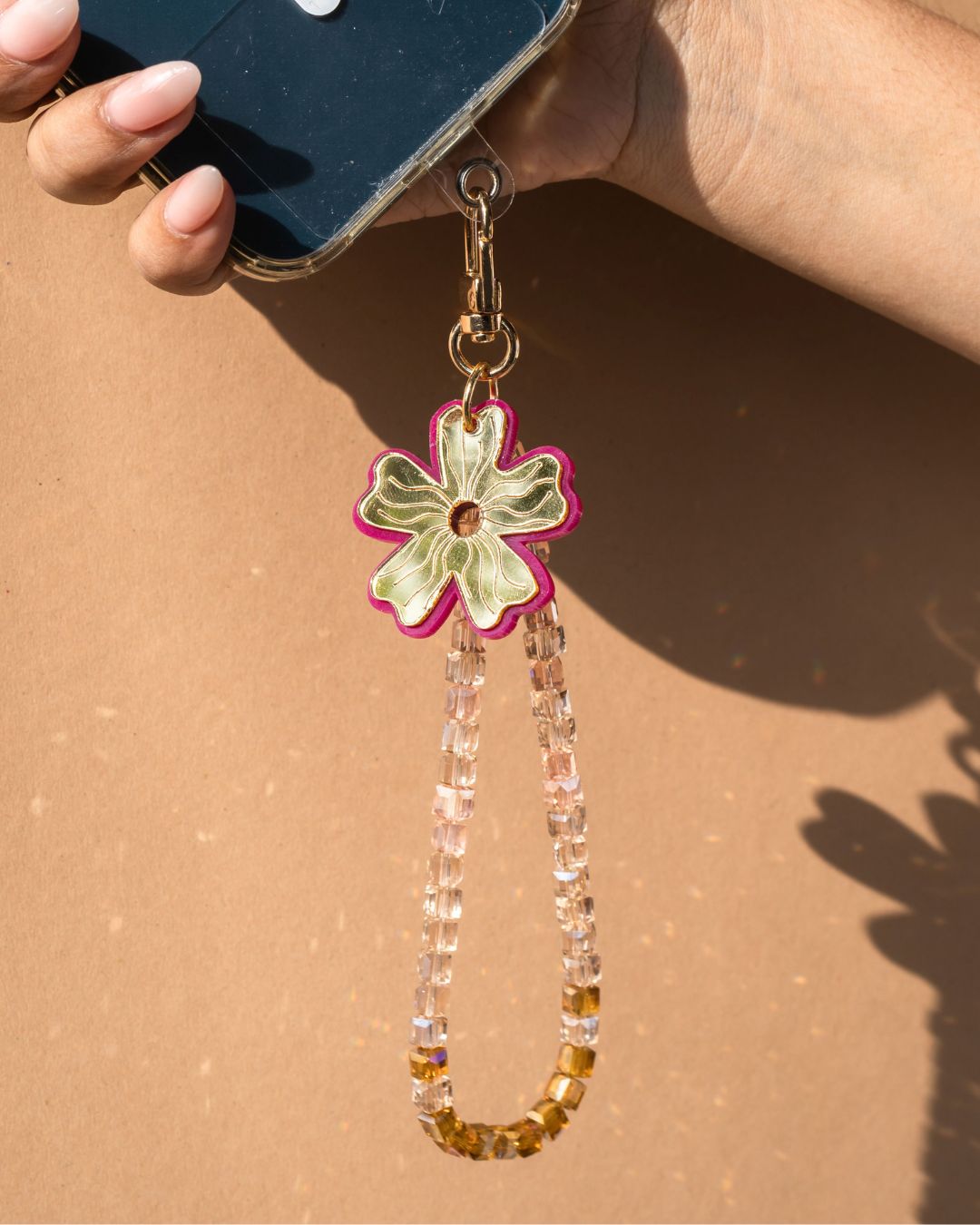 HONEYDRIP SHORT CRYSTAL PHONE STRAP