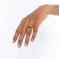 Silver edge ring from MAISON MEGH jewelry collection featuring a sleek, modern design with a polished finish.