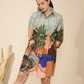 Sundown Shirt Dress in Desert Bloom Print