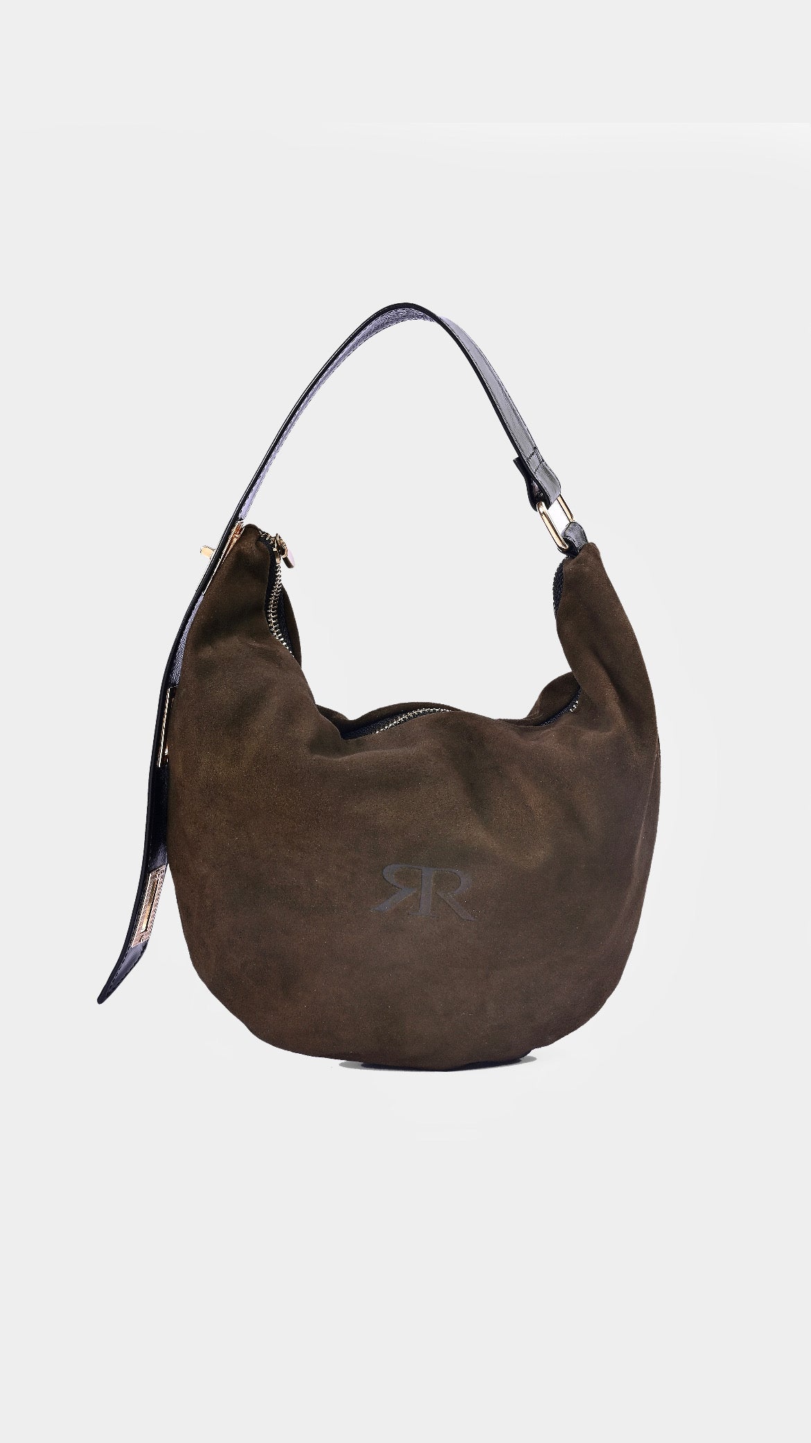 Walnut Suede Sack Bag