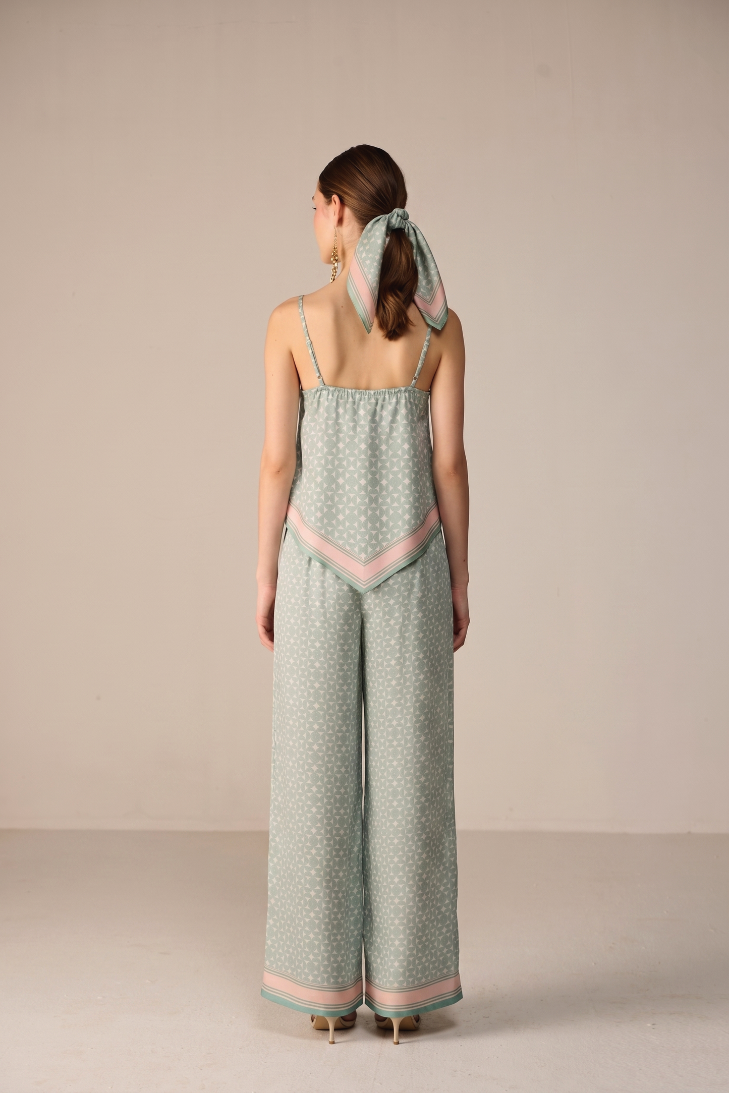 Yuna Top Co-ord Set - Orbit Sage