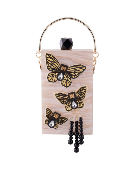 THE CREME BUTTERFLY MOBILE BAG