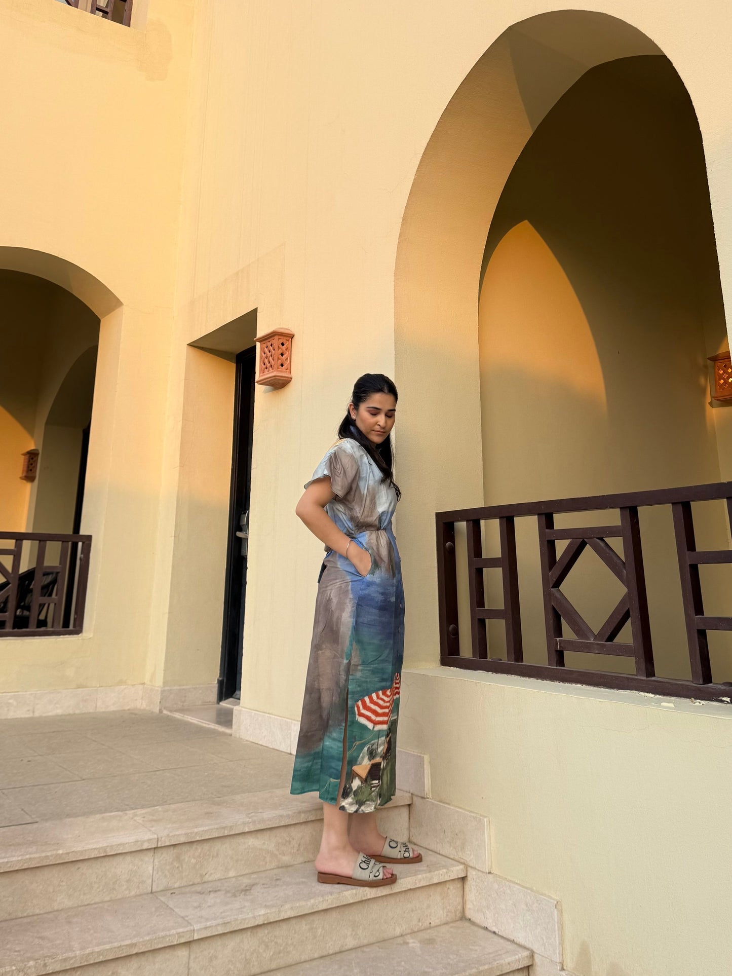 Alessia Dress in Capri Coast Print