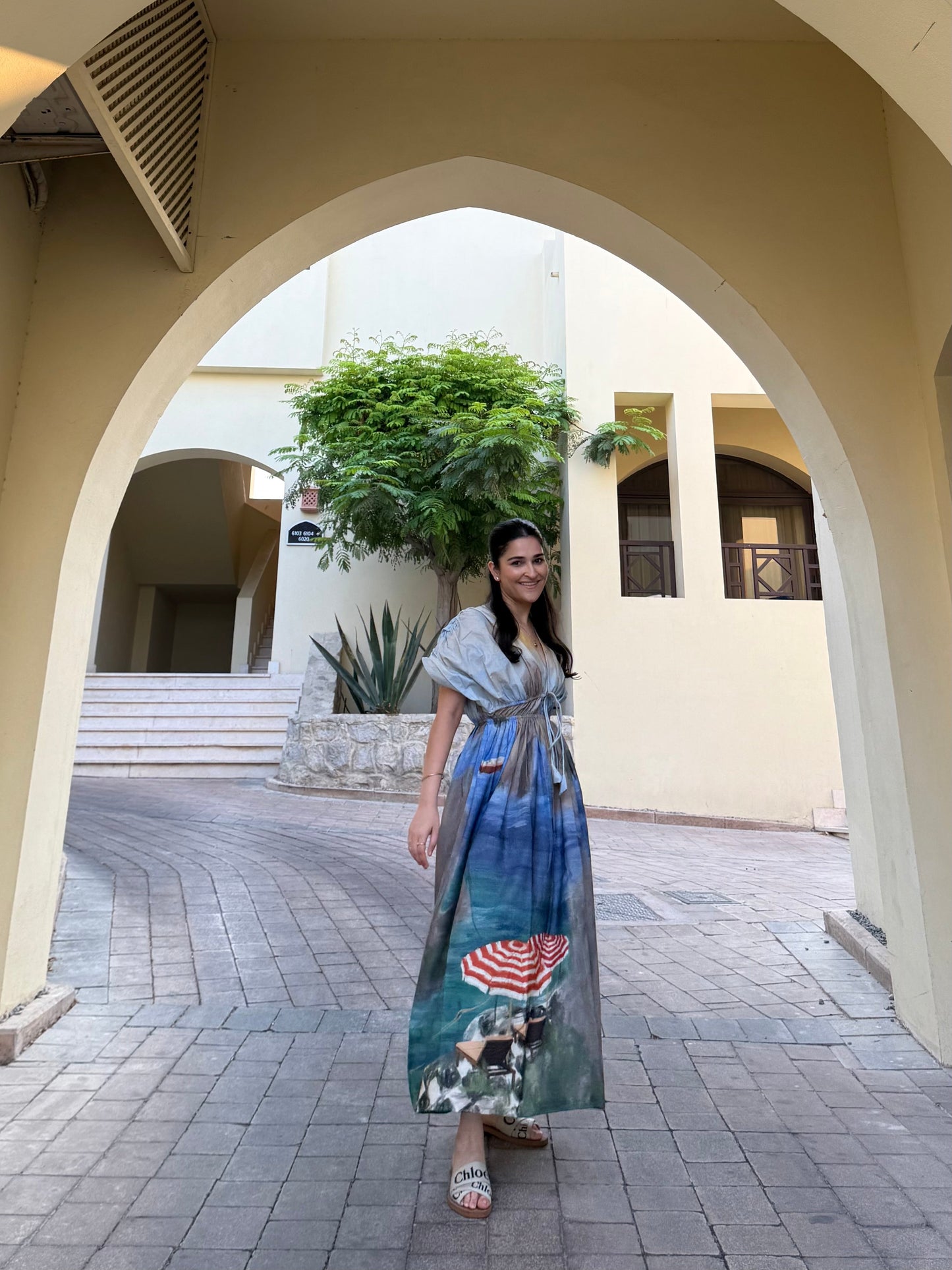 Nirvana Dress in Capri Coast Print