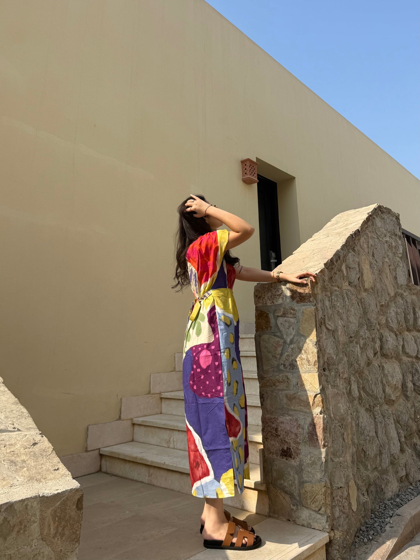 Alessia Dress in Florentine Mosaic Print