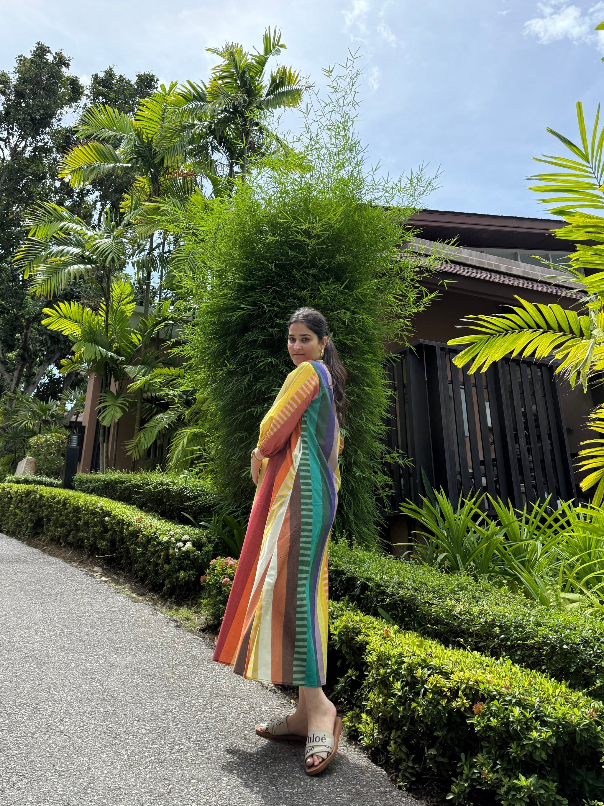 Dora Dress in Tramonto Print