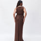 Brown Knot Dress